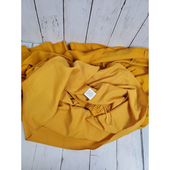 J.Crew Wool Blend Ruffle Buttom Pull On Skirt Women’s Size 2 Mustard Yellow - Picture 6 of 6